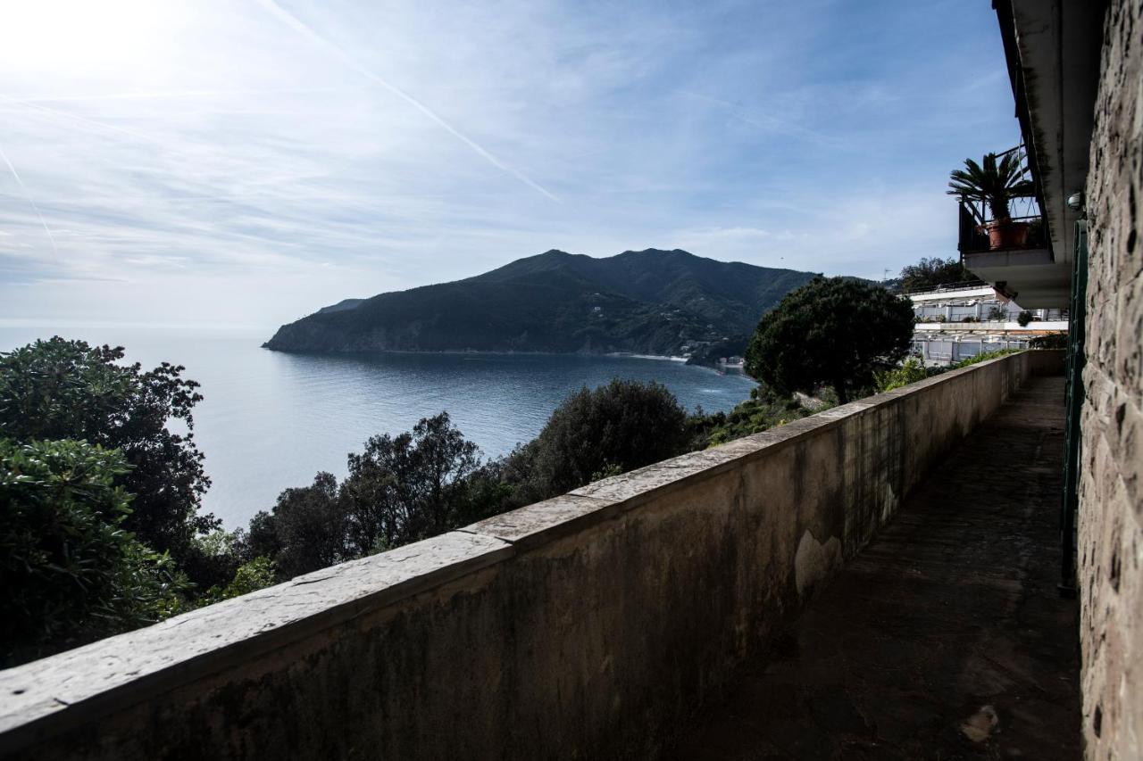 080 - La Villa Storica Il Vigneto 45B, Terrazza Sul Mare - Parcheggio Privato Gratis Moneglia Ngoại thất bức ảnh