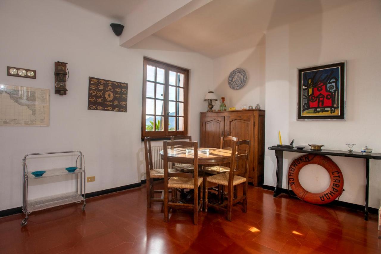 080 - La Villa Storica Il Vigneto 45B, Terrazza Sul Mare - Parcheggio Privato Gratis Moneglia Ngoại thất bức ảnh