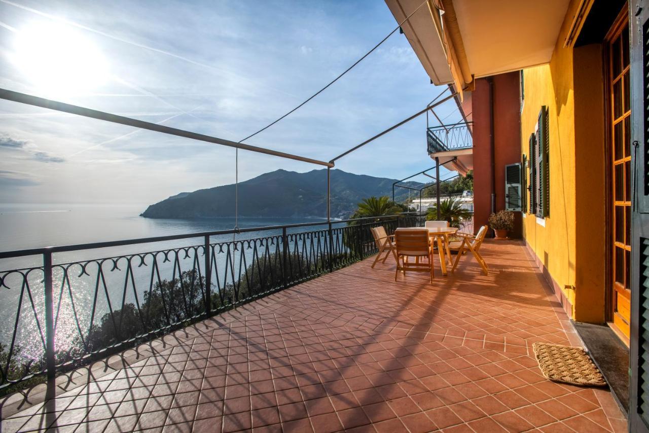 080 - La Villa Storica Il Vigneto 45B, Terrazza Sul Mare - Parcheggio Privato Gratis Moneglia Ngoại thất bức ảnh