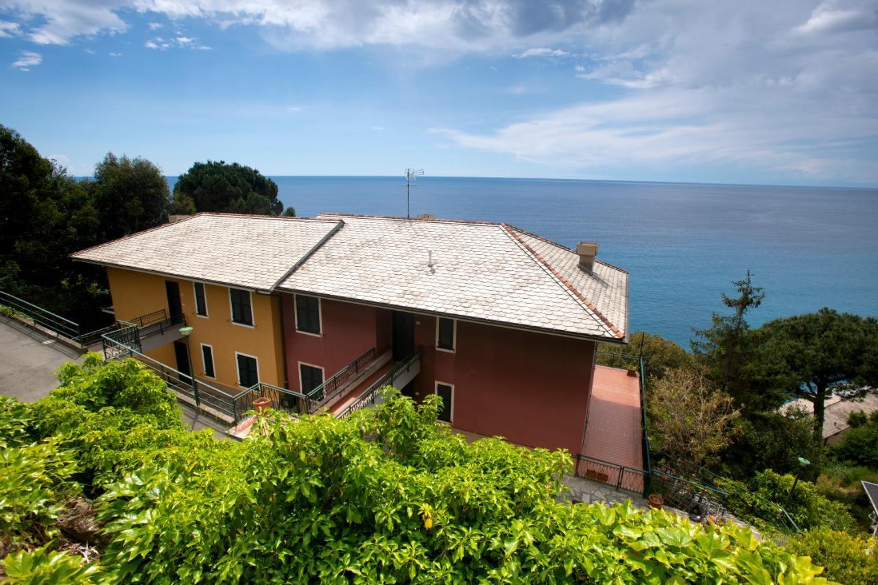 080 - La Villa Storica Il Vigneto 45B, Terrazza Sul Mare - Parcheggio Privato Gratis Moneglia Ngoại thất bức ảnh