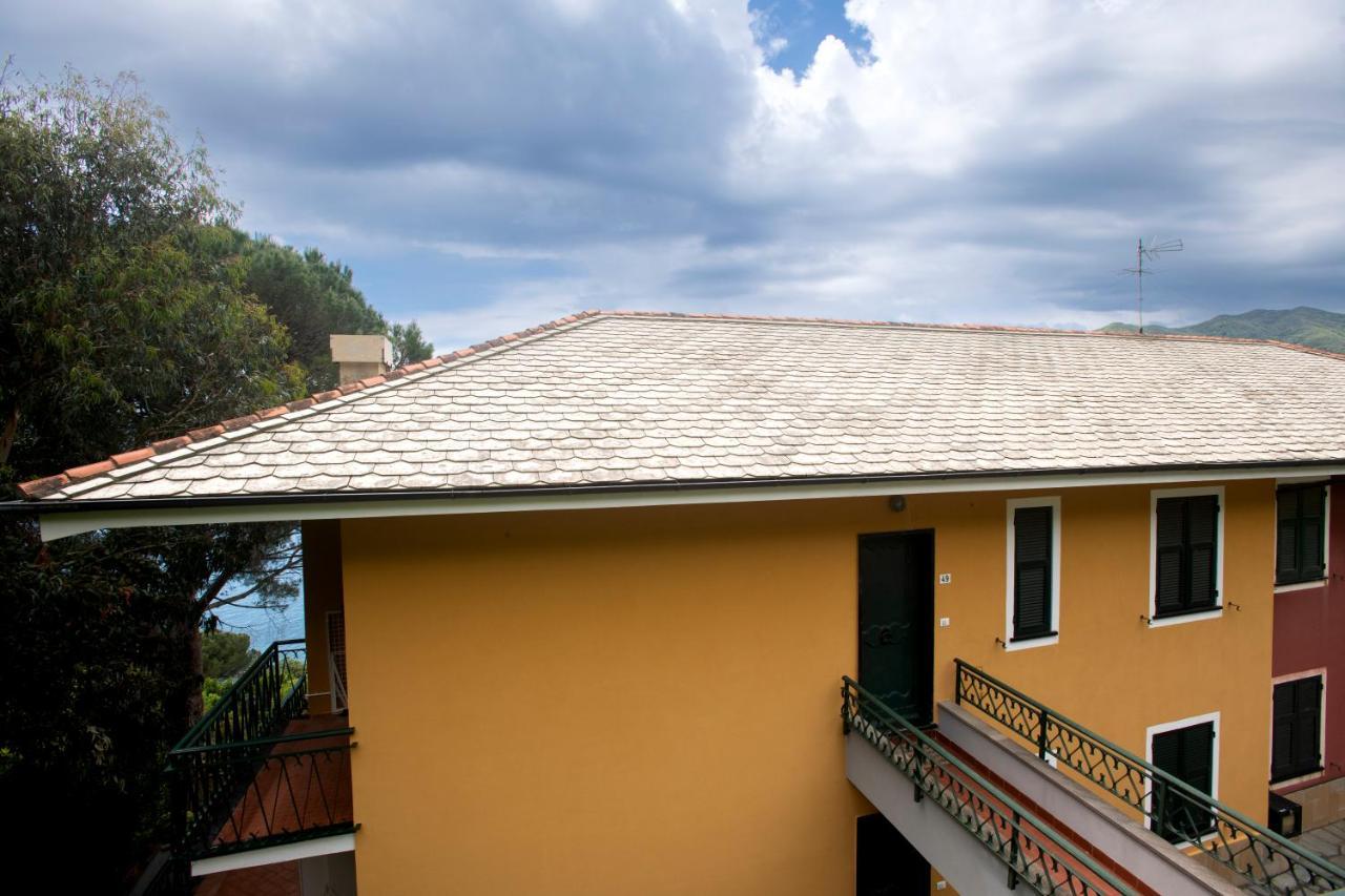 080 - La Villa Storica Il Vigneto 45B, Terrazza Sul Mare - Parcheggio Privato Gratis Moneglia Ngoại thất bức ảnh
